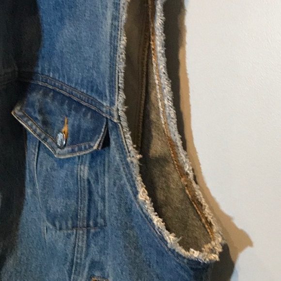 Harley-Davidson denim vest American flag large - Picture 10 of 10